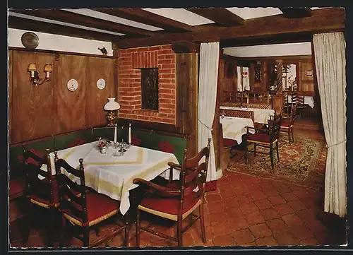 AK Häusern /Hochschwarzw., Hotel Restaurant Adler, Speisezimmer