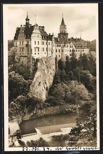 AK Sigmaringen, Blick auf das Schloss