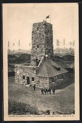 AK Feldberg im Schwarzwald, Am neuen Feldbergturm