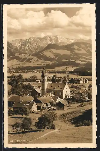 AK Blaichach, Ortsansicht mit Daumen und Rotspitze