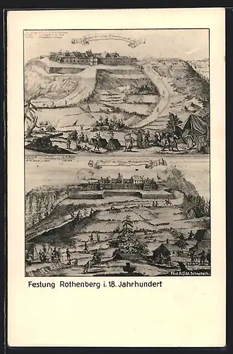 AK Rothenberg, Festung im 18. Jahrhundert