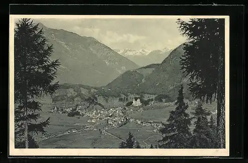 AK Mauterndorf im Lungau, Ortsansicht mit Bergen