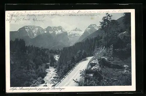 AK Lofer, Strassenpartie gegen die Steinberge