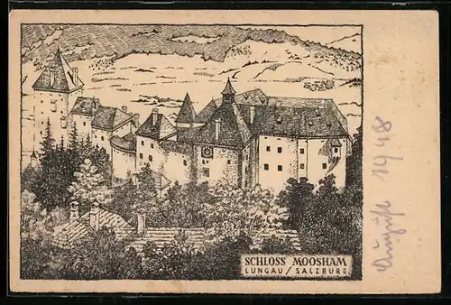 Künstler-AK Lungau, Schloss Moosham