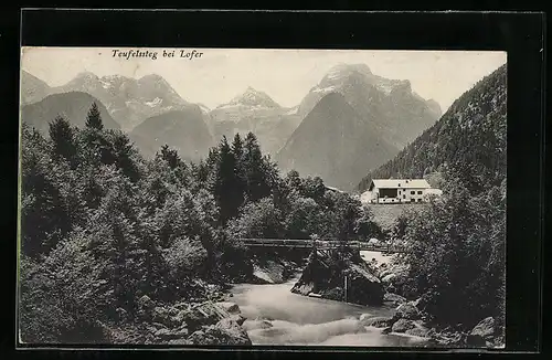 AK Lofer, Partie am Teufelssteg