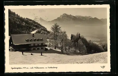 AK Gersberg, Gasthof und Pension mit Waitzmann u. Untersberg