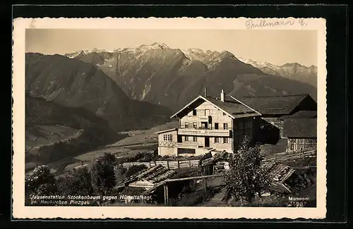 AK Neukirchen im Pinzgau, Jausenstation Stockenbaum gegen Hütteltalkogl.