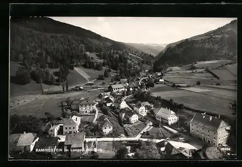 AK Ramingstein im Lungau, Ortsansicht aus der Vogelschau