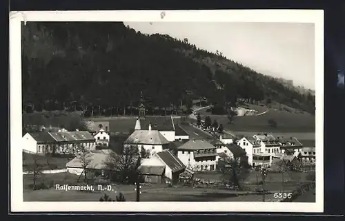 AK Raisenmarkt /N.-D., Ortspartie mit Kirche