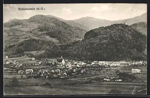 AK Rabenstein, Teilansicht mit Kirche