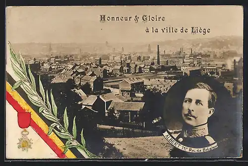 AK König Albert 1er von Belgien, Teilansicht von Liège