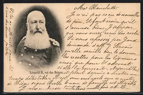 AK König Leopold II von Belgien