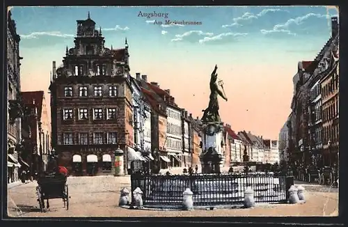 AK Augsburg, Am Merkurbrunnen