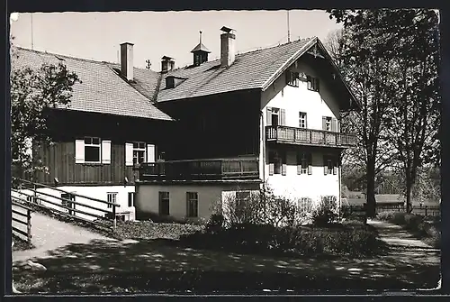 AK Grafenaschau bei Murnau, Lindenhof, Erholungsheim der Inneren Mission, Südseite