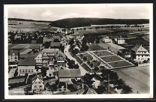 AK Möttlingen, Totalansicht vom Flugzeug aus