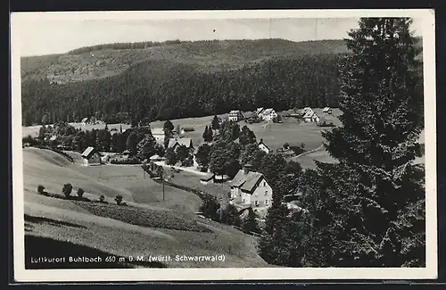 AK Buhlbach /Schwarzw., Gesamtansicht aus der Vogelschau