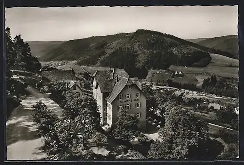 AK Baiersbronn bei Freudenstadt /Schwarzw., Erholungsheim Schönblick mit Umgebung