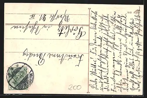 AK Vögel auf einem Flugzeug, Pfingstgruss