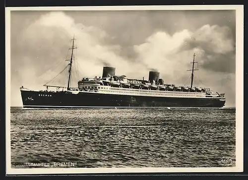 AK Schnelldampfer Bremen, Nordd. Lloyd, Bremen