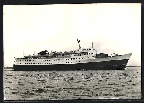 AK Passagierschiff MS Koningin Wilhelmina in Fahrt