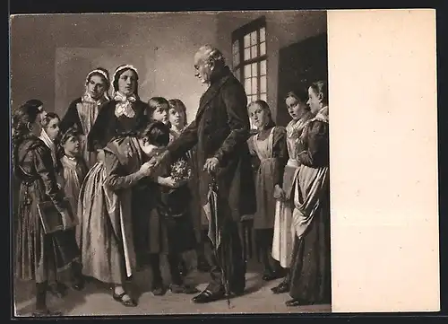 Künstler-AK Konstanz am Bodensee, J. Heinrich von Wessenberg, Gemälde in Rathausvorhalle