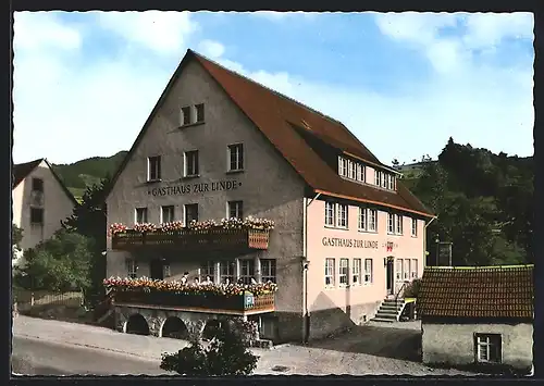 AK Glottertal-Ohrensbach b. Freiburg, Gasthof-Pension Zur Linde