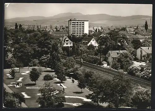 AK Bad Krozingen, Golfplatz mit Hochhaus