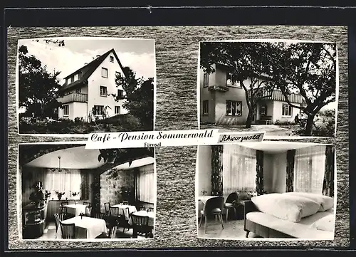 AK Fürnsal /Schwarzw., Cafe-Pension Sommerwald H. Gross