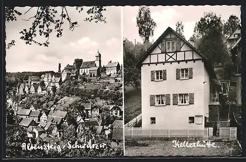 AK Altensteig /Schwarzw., Jugend-Missionsheim Kellerhütte, Teilansicht