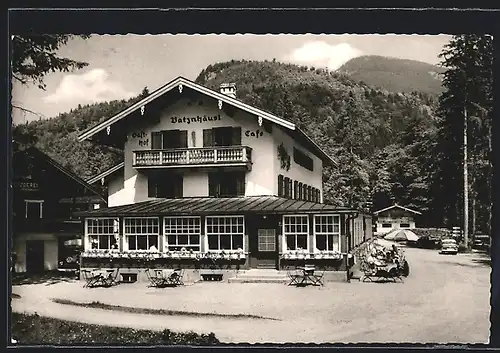 AK Kreuth bei Tegernsee, Gasthof-Cafe zum Batzenhäusl H. u. O. Walch