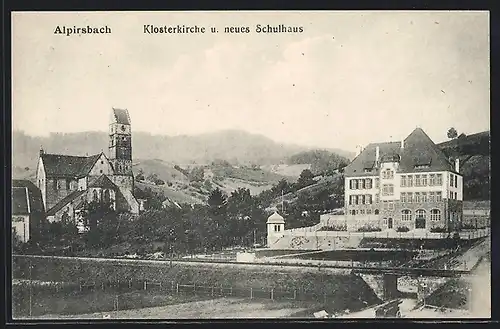 AK Alpirsbach, Klosterkirche und neues Schulhaus