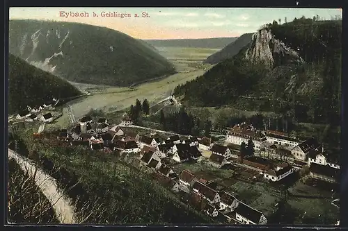 AK Eybach bei Geislingen a. St., Totalansicht mit Umgebung