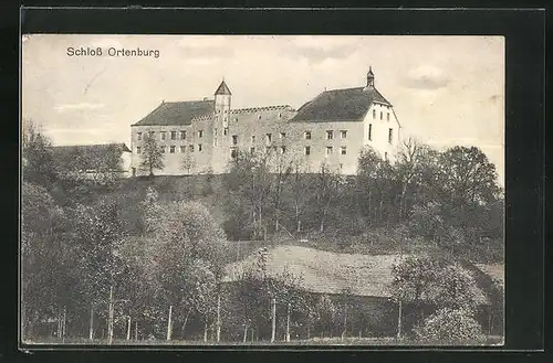 AK Ortenburg, Blick zum Schloss