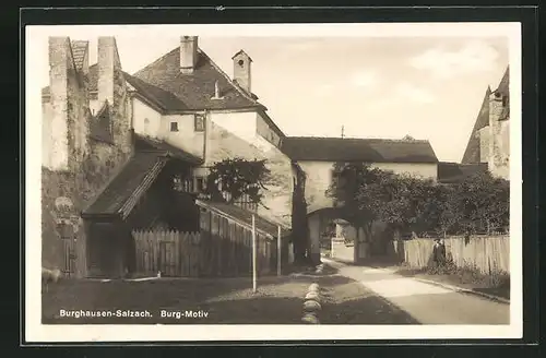 AK Burghausen-Salzach, Partie an der Burg