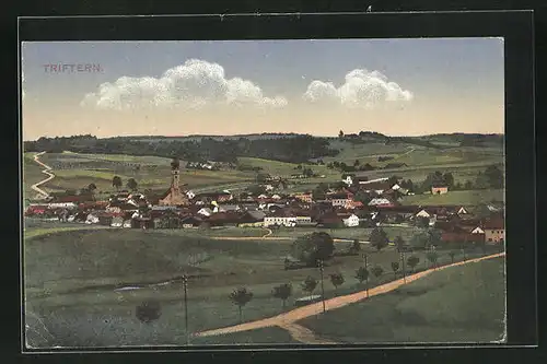 AK Triftern, Panoramablick auf das Dorf