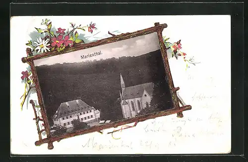 AK Marienthal, Blick zum Kloster