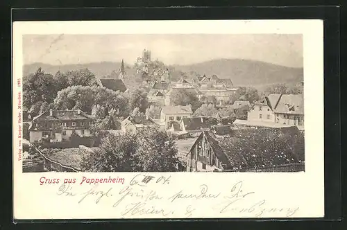 AK Pappenheim, Panorama aus der Vogelschau
