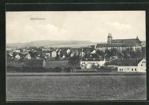 AK Waldsassen, Blick zum Ort