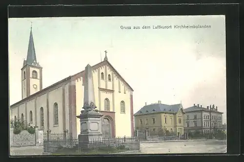 AK Kirchheimbolanden, Kriegerdenkmal an der Kirche