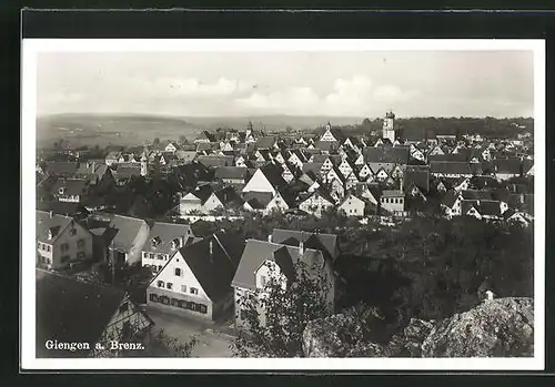 AK Giengen a. Brenz, Blick über den Ort