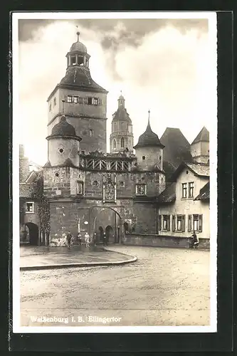 AK Weissenburg i. B., Kinder vor dem Ellingertor