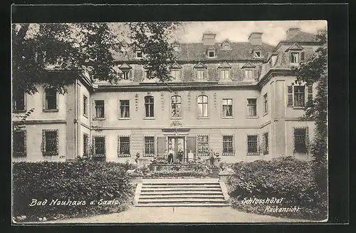 AK Bad Neuhaus a. Saale, Schlosshôtel, Rückansicht