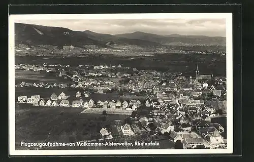 AK Maikammer-Alsterweiler / Rheinpfalz, Flugzeugaufnahme