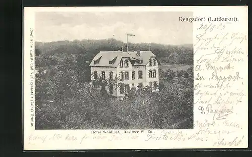 AK Rengsdorf, Hotel Waldlust von W. Eul