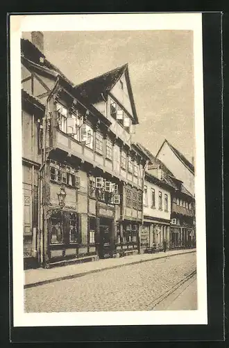 AK Göttingen, Strasse am Gasthaus Schwarzer Bär