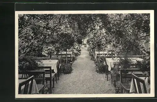 AK Lorch / Württb., Wald-Café Muckensee, Wintergarten