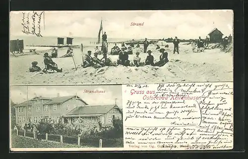 AK Kellenhusen / Ostsee, Hotel Strandhaus und Strandansicht