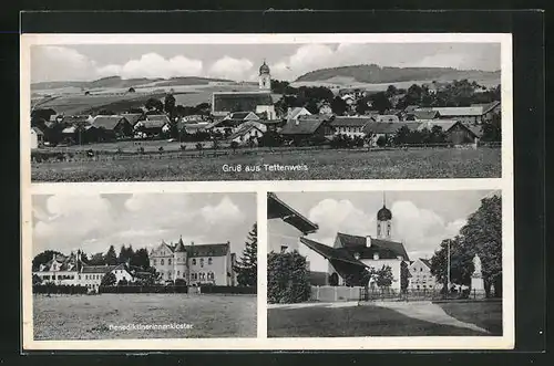 AK Tettenweis, Benediktinerinnenkloster, Kirche und Panorama