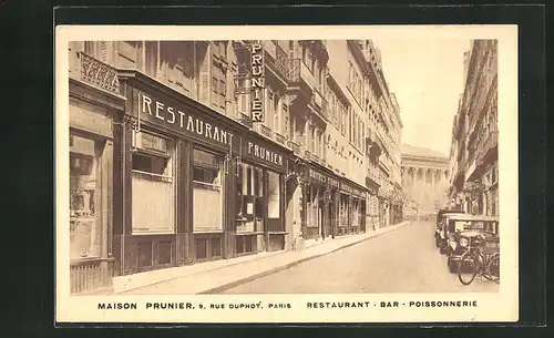 AK Paris, Restaurant Maison Prunier, 9, Rue Duphot