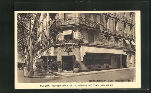 AK Paris, Restaurant Maison Prunier-Traktir, 16, Avenue Victor-Hugo